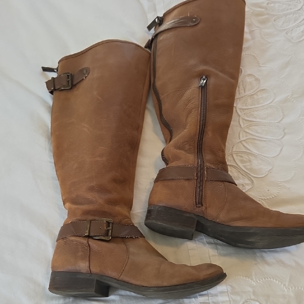 Jessica Simpson Tan Over the Knee Boots